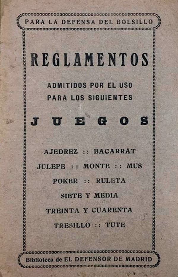 1914 Reglamentos admitidos