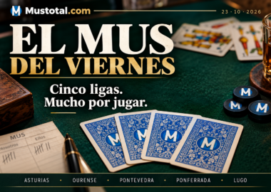 Portada de El mus del viernes, cinco ligas: Asturias, Ourense, Pontevedra, Ponferrada y Lugo